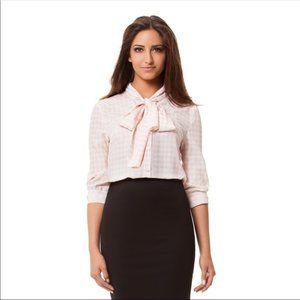 Kardashian Kollection Pink Button Down Shirt